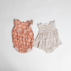 Lot of 2 summer rompers!